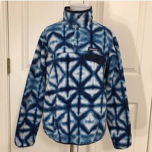 Blue and white Patagonia pullover